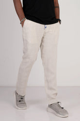 Men's Jogger (Beige Stripe)